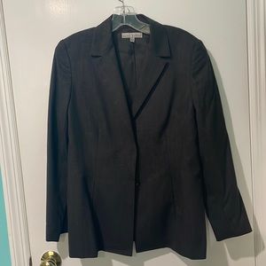 Ann Klein grey wool blend blazer